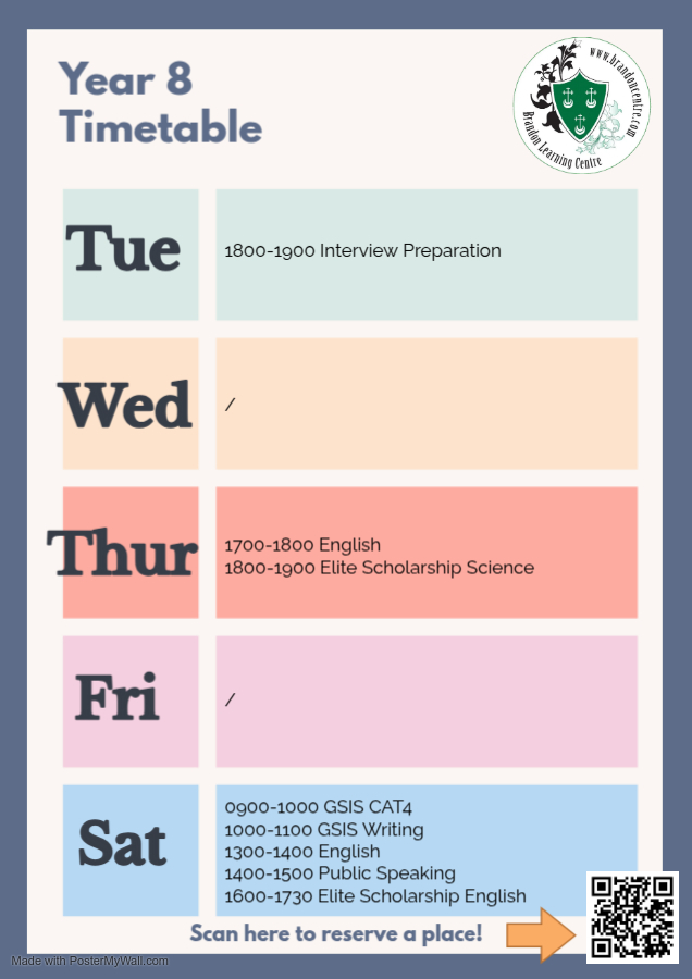 Y8 schedule 202526 – Made with PosterMyWall