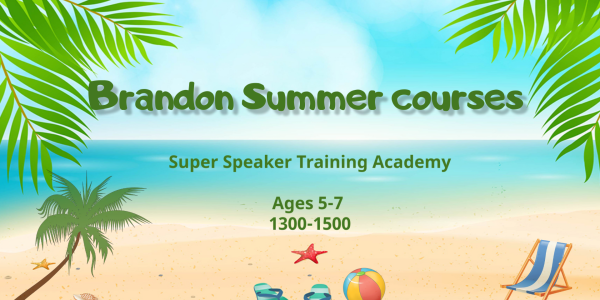 Brandon summer 2025 - 5-7 Super Speaker Training Academy